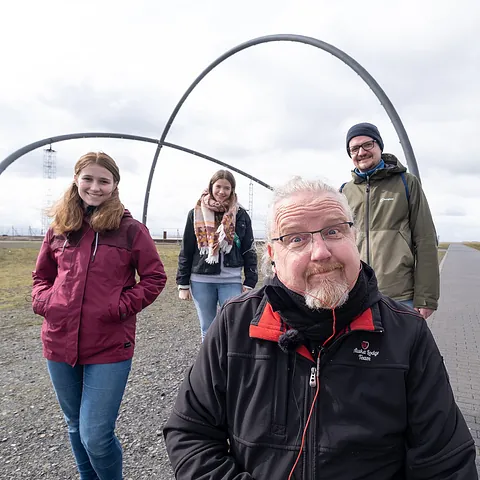 Freiwilligen Team auf Halde Hoheward